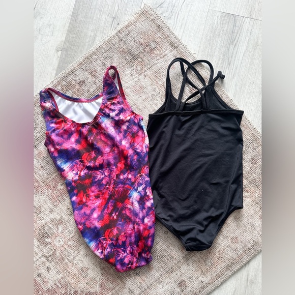 Girls Gymnastics/Dance Wear 2 Bodysuits - Size 5-6 See Measurements - Picture 4 of 10